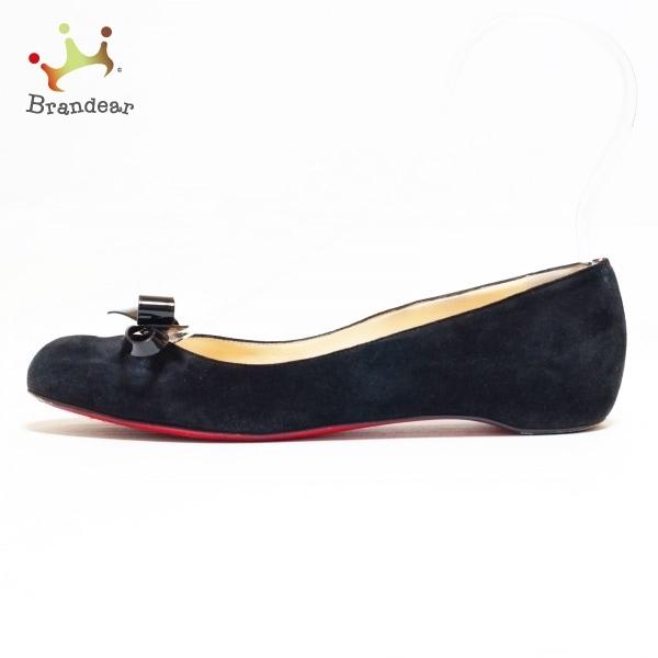 期間限定送料無料 クリスチャンルブタン Christian Louboutin フラットシューズ Eu 35 1 2 レディース 黒 リボン 新着 人気ブランド Clearchannel Com Br