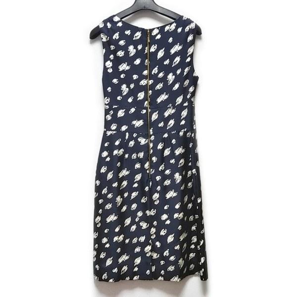 気質アップ ケイトスペード ワンピース サイズ2 S レディース 新品同様 ネイビー 白 シルク リボン 新着 最適な材料 Cataractresearch Org