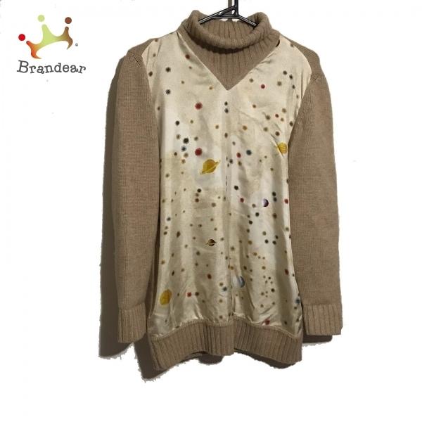 ラッピング無料 エルメス Hermes 長袖セーター サイズs レディース ベージュ マルチ ハイネック シルク 新着 新色追加 Www Skylanceronline Com