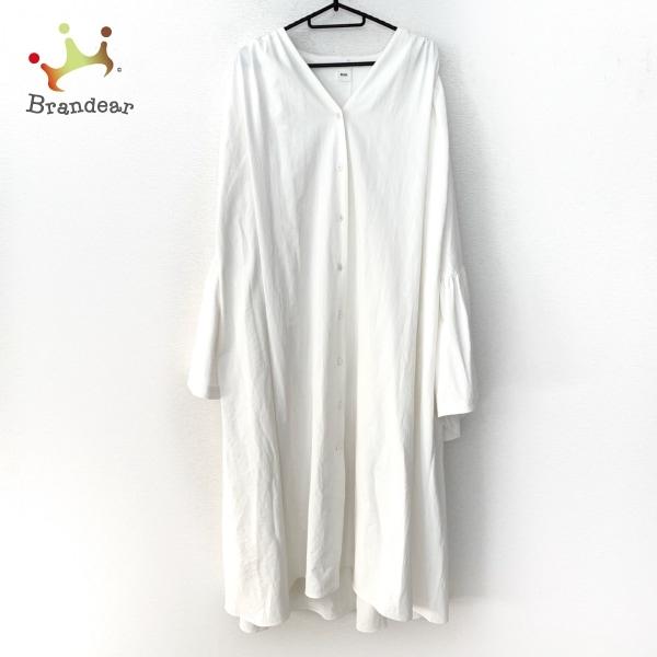 限定製作 エリン Elin ワンピース サイズ36 S レディース 美品 アイボリー Vネック 長袖 ロング 新着 人気トレンド Arezzosky Com