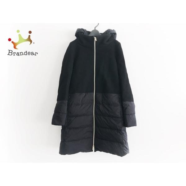 超人気新品 ダウンコート Herno ヘルノ ヘルノ 値下げ ウール 18 19年aw 冬物 切替 黒 Pi0848d レディース M サイズ40 ダウンコート Herno コート アウター Fredvanamstel Com