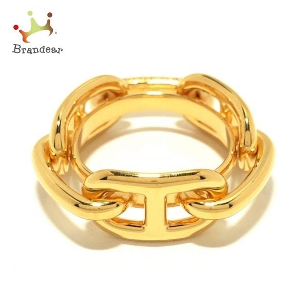 数量限定セール スカーフリング Hermes エルメス エルメス 値下げ ゴールド 金属素材 シェーヌダンクル スカーフリング Hermes 財布 帽子 ファッション小物