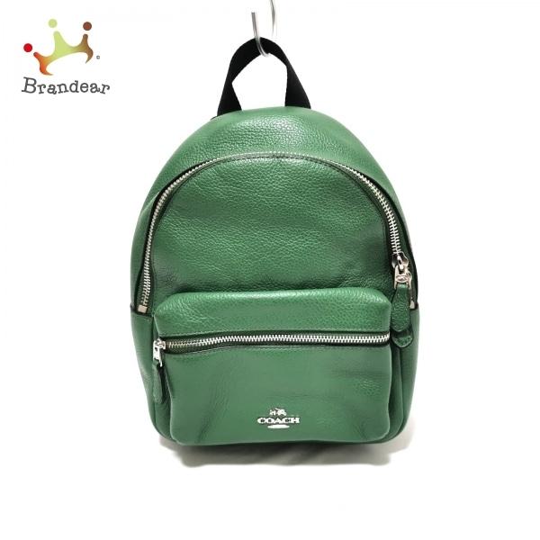 ヤフーショップ ブランディア チャーリー コーチ バッグ ミニ ペブルレザー スペシャル特価 グリーン リュックサック スペシャル特価 ミニ F363 リュック バックパック