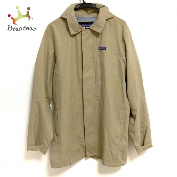 独創的 Patagonia パタゴニア コート スペシャル特価 長袖 ジップアップ 春 秋 ベージュ 美品 メンズ サイズm コート Patagonia パタゴニア コート アウター