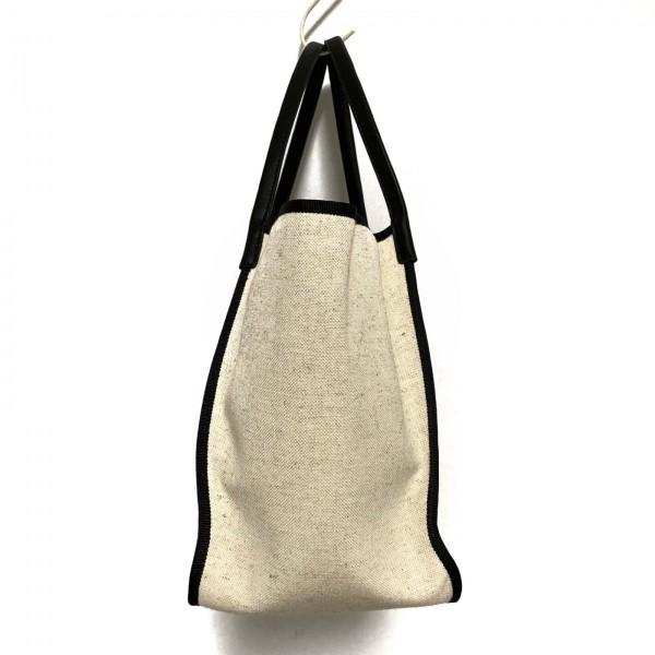 新素材新作 トッカ トートバッグ Tocca トッカ Tocca 新着 キャンバス レザー リボン アイボリー 黒 美品 トート バッグ バッグ