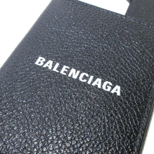 新版 バレンシアガ フォンケース ブラック 美品 - suneight.co.jp
