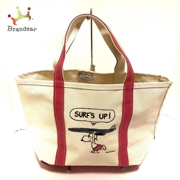 待望の再販 エルエルビーン L L Bean トートバッグ 新品同様 アイボリー ピンク マルチ 刺繍 スヌーピー 新着 2107 被り心地最高 Iappstack Com