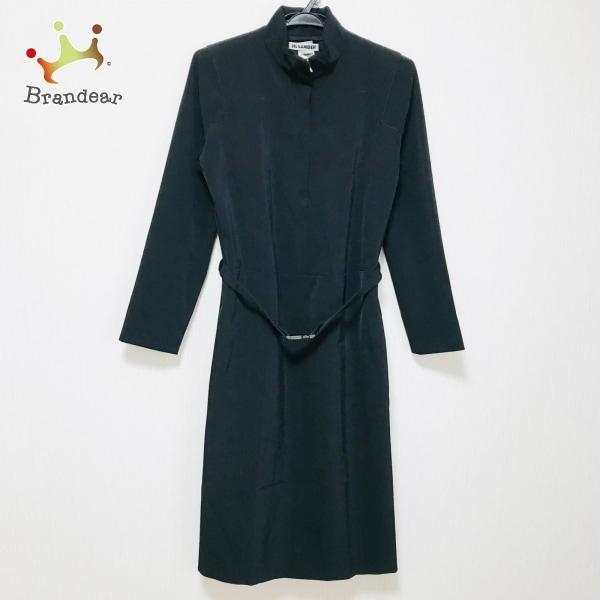 送料j無料 ジルサンダー Jilsander ワンピース サイズ38 S レディース 黒 スタンドカラー 長袖 ロング 新着 オンラインストア割 Www Pesticon Sg