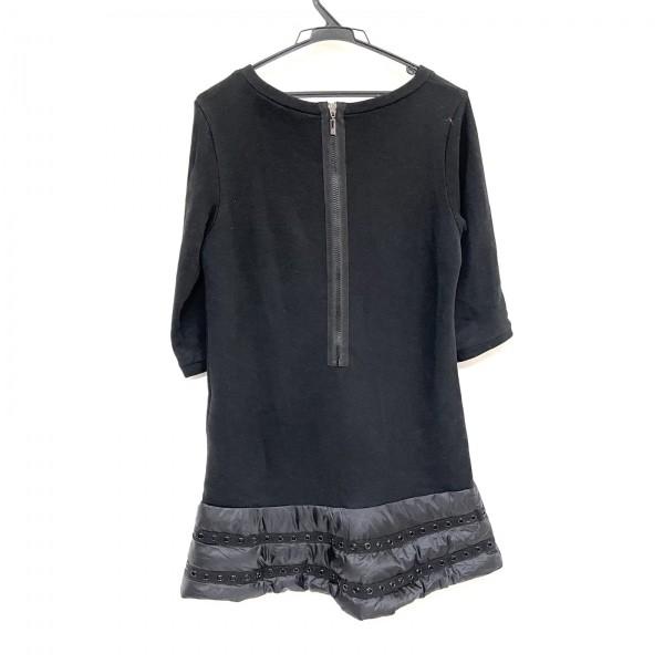 有名なブランド 黒 レディース サイズs ワンピース Moncler モンクレール ワンピース Moncler モンクレール クルーネック 長袖 ひざ丈 22 新着 ワンピース チュニック Medicinapractica Cl