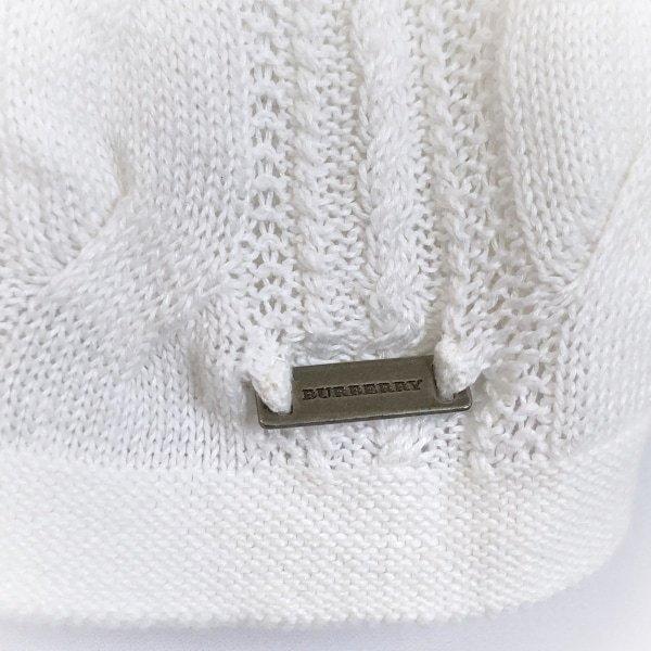 バーバリーロンドン 半袖セーター サイズ1 S レディース 美品 - 白 クルーネック/麻 新着 20220213｜brandear｜07