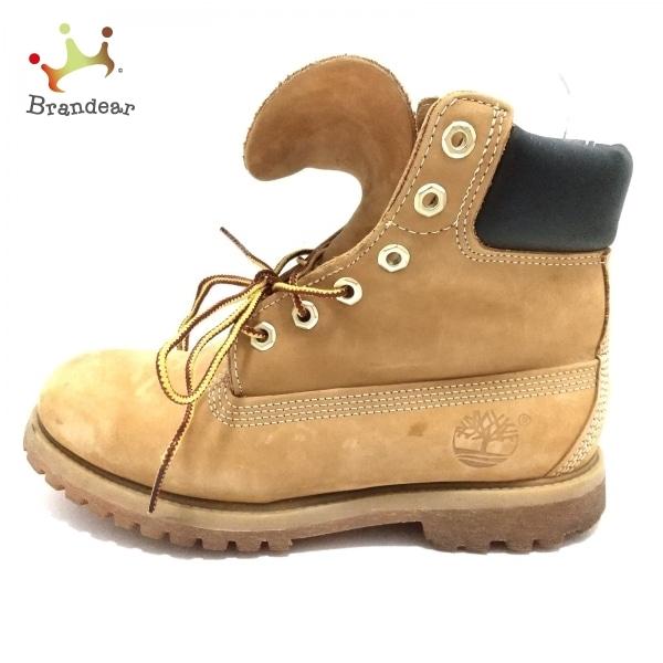 ティンバーランド Timberland ショートブーツ 39 レディース ブラウン 黒 ヌバック レザー 新着 2523 ブランディア ヤフーショップ 通販 Yahoo ショッピング