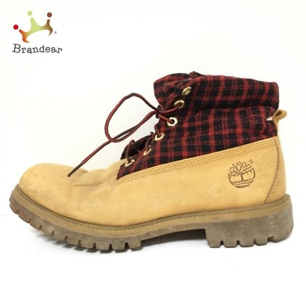 ティンバーランド ショートブーツ 9 メンズ 訳あり ライトブラウン レッド 黒 チェック柄 値下げ ブランディア ヤフーショップ 通販 Yahoo ショッピング