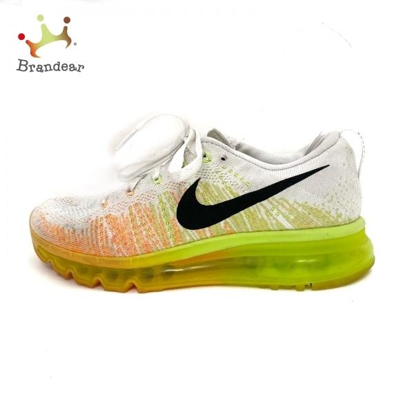 正規品販売 Nike ナイキ 28 新着 白 オレンジ イエロー 6659 100 マックス フライニット レディース 24 5 スニーカー ナイキ スニーカー シューズ Www Fonsti Org