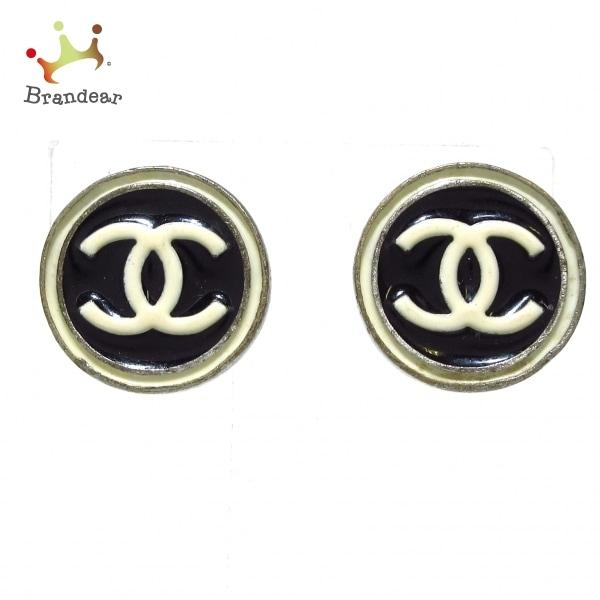 本店は シャネル Chanel イヤリング ココマーク 訳あり 金属素材 黒 白 シルバー 値下げ 2313総合ランキング1位