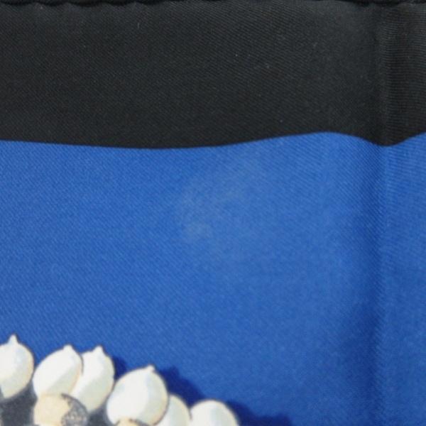 エルメス HERMES スカーフ 美品 カレ90 ブルー×黒×マルチ PLAZA DE TOROS 新着 20220313｜brandear｜04