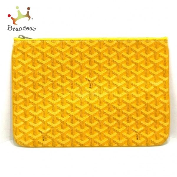 ゴヤール Goyard クラッチバッグ セナmm ダークイエロー 黒 コーティングキャンバス ゴヤール Goyard バッグ クラッチバッグ ゴヤール ヤフーショップ ブランディア ファッション セナmm 2529 新着