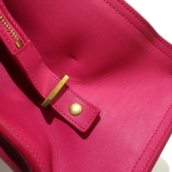 最新の情報 値下げ！サンローラン　ピンク　カバス ハンドバッグ