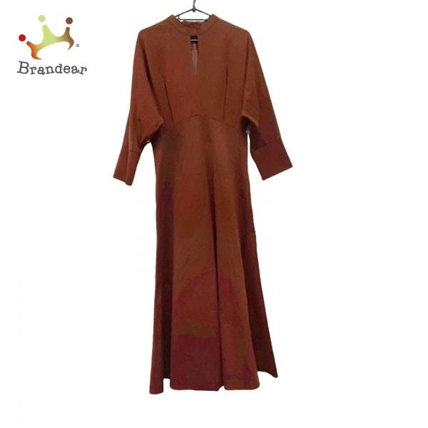 マメ クロゴウチ Mame Kurogouchi ワンピース ワンピース ワンピース サイズ2 M レディース マメ 美品 ダークブラウン