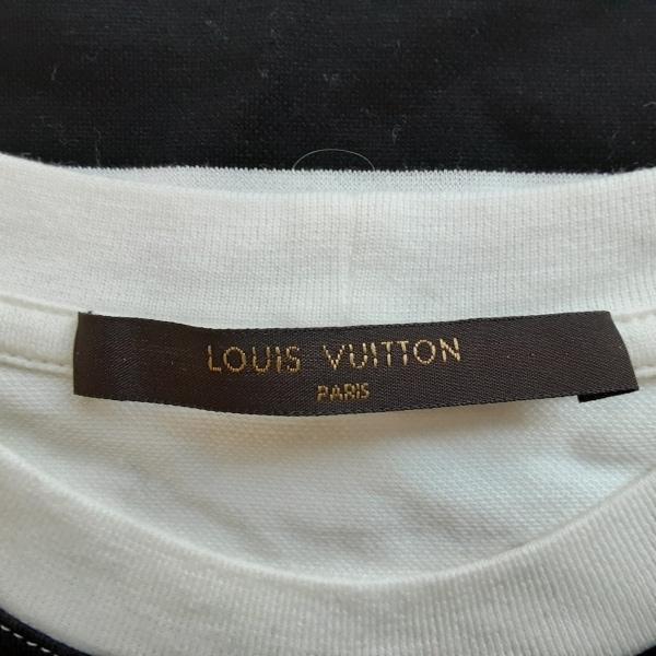 ルイヴィトン LOUIS VUITTON 半袖Tシャツ サイズL メンズ 美品 - 黒×白 ルイヴィトン LOUIS VUITTON 半袖Tシャツ サイズL メンズ 美品 - 黒×白