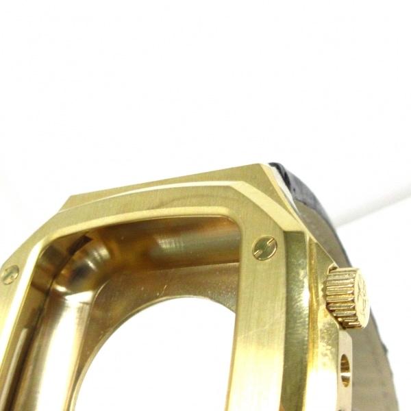 ゴールデンコンセプト 小物 Apple Watch Case CL-44 ゴールド×ダークブラウン レザー×金属素材 新着 20240502｜brandear｜08
