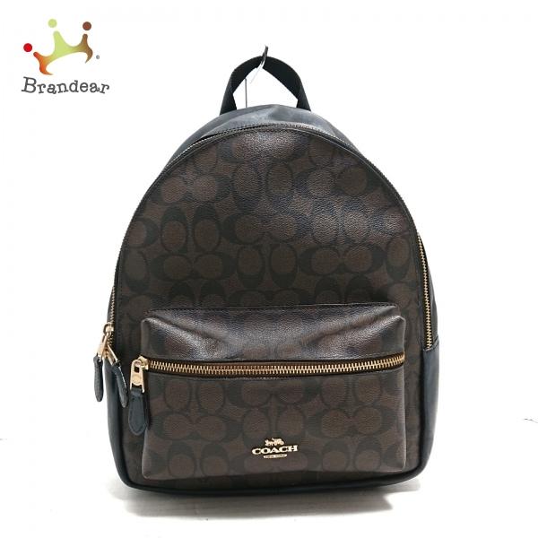コーチ リュックサック チャーリー シグネチャー PVC レザー