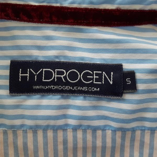 ハイドロゲン HYDROGEN 長袖シャツ サイズS メンズ 美品 - ブルー×白 ストライプ 新着 20240417｜brandear｜03