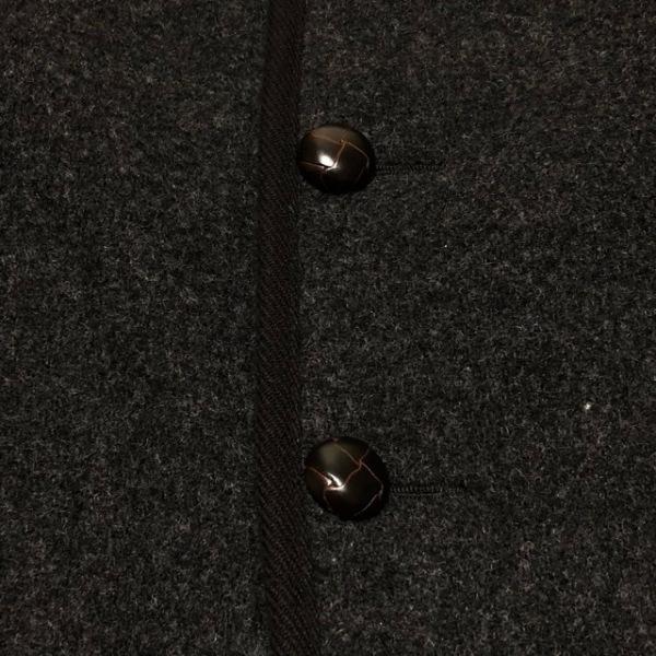 ダントン DANTON コート サイズ34 S レディース - ダークグレー×黒