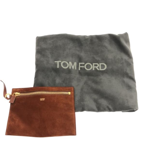 トムフォード TOM FORD トートバッグ ブラウン スエード×レザー  値下げ 20240224｜brandear｜11