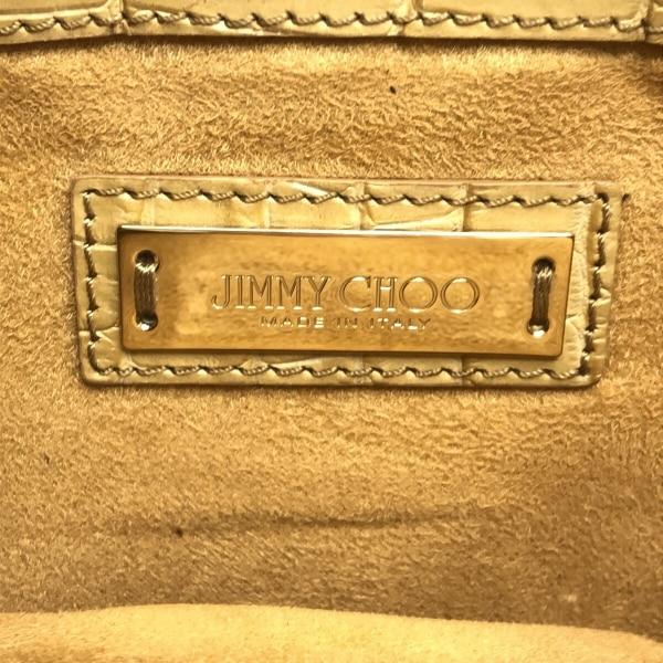 ジミーチュウ JIMMY CHOO クラッチバッグ レベル ベージュ 型押し加工 レザー     スペシャル特価 20240501｜brandear｜07