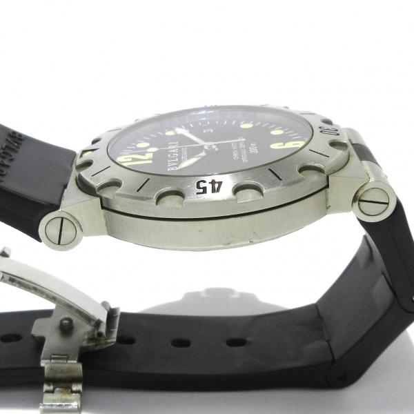 ブルガリ BVLGARI 腕時計 ディアゴノスクーバ SD38S メンズ SS/ラバーベルト 黒 新着 20240509｜brandear｜13