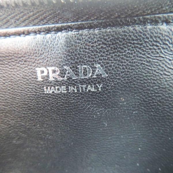 プラダ PRADA コインケース - 1PP122 黒 キーリング付き/L字ファスナー レザー 新着 20240501｜brandear｜04