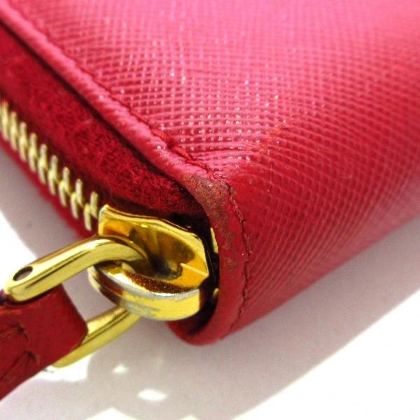 プラダ PRADA 長財布 - 1M1188 レッド ラウンドファスナー