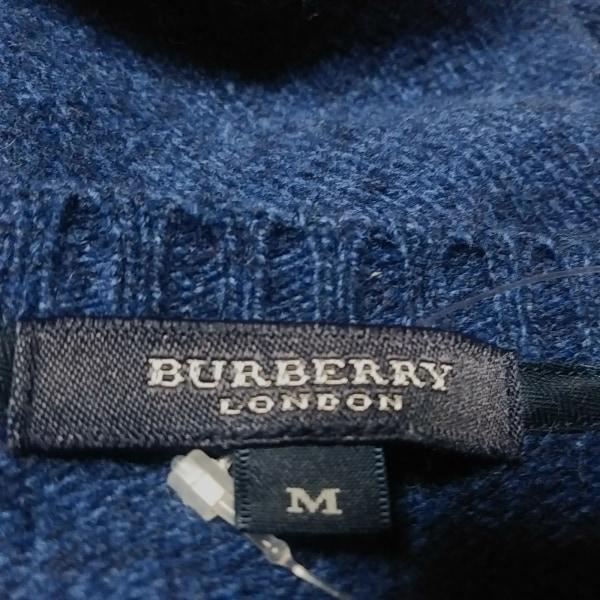 在庫一掃大特価 バーバリーロンドン Burberry LONDON 長袖セーター サイズM メンズ - ネイビー クルーネック 新着 20240208