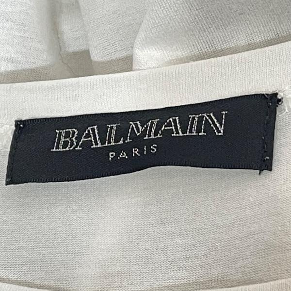 バルマン BALMAIN 半袖Tシャツ サイズ13+ S レディース 美品 - 白×ライトグリーン  値下げ 20240509｜brandear｜03