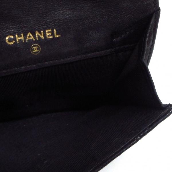 シャネル CHANEL Wホック財布 ビコローレ 黒 ココマーク/ゴールド金具 ラムスキン 新着 20240416｜brandear｜04