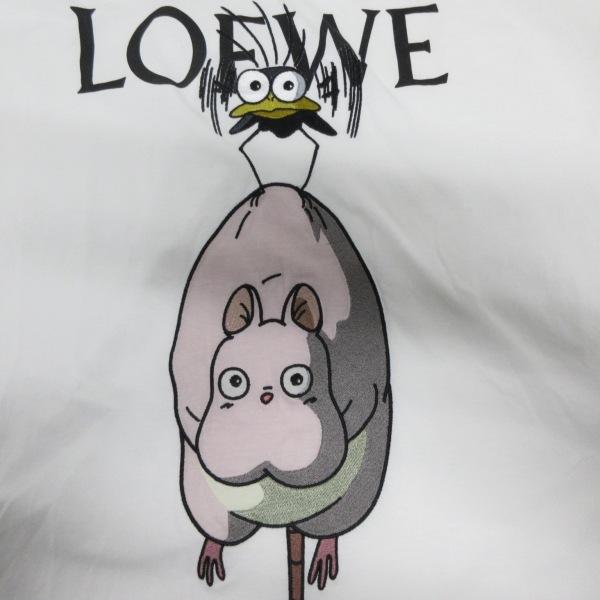 ロエベ LOEWE 半袖Tシャツ サイズS メンズ 美品 - S928Y22J08 白×黒×マルチ  値下げ 20240405｜brandear｜05