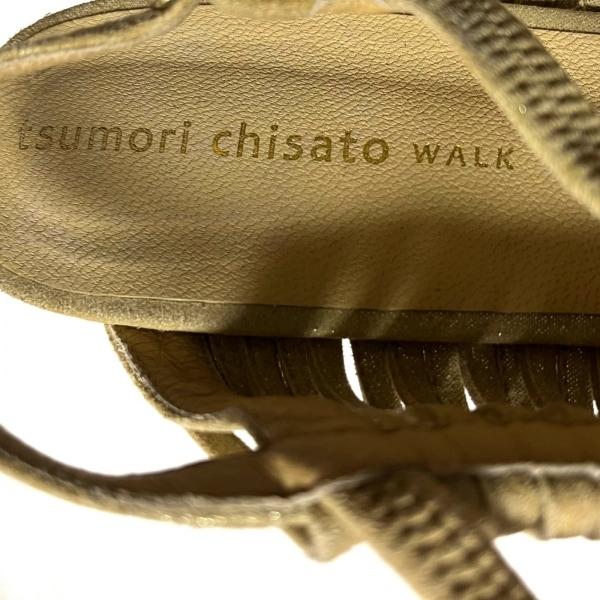 ツモリチサト TSUMORI CHISATO サンダル 24 1/2 レディース - ベージュ WALK スエード 新着 20240214｜brandear｜05