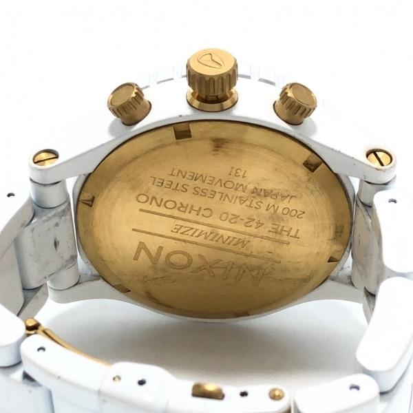 ニクソン NIXON 腕時計 THE 42-20 CHRONO 13I メンズ クロノグラフ 白  値下げ 20240405｜brandear｜04