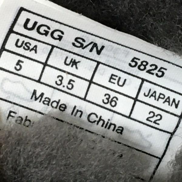 アグ UGG ショートブーツ 22 レディース クラシックショート 5825 訳あり ダークグレー ムートン 新着 20240220｜brandear｜06