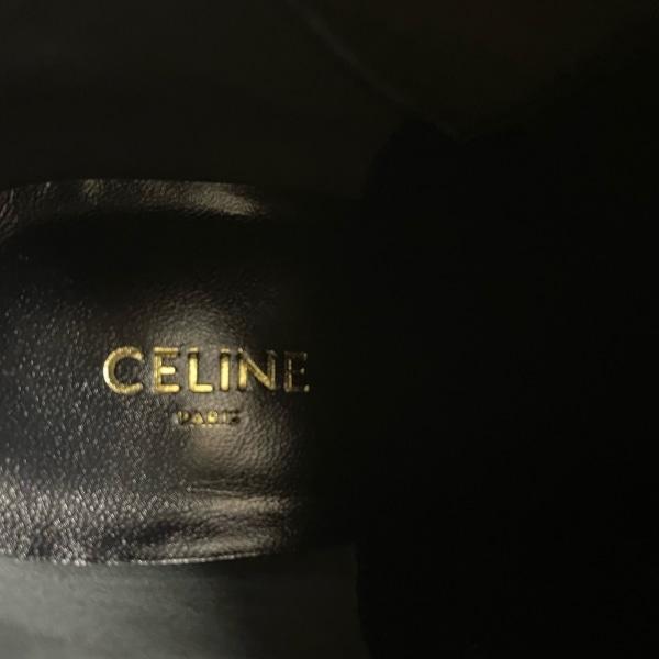 セリーヌ CELINE ショートブーツ 35 レディース - 黒 チェルシー/サイドゴア レザー  値下げ 20240407｜brandear｜05