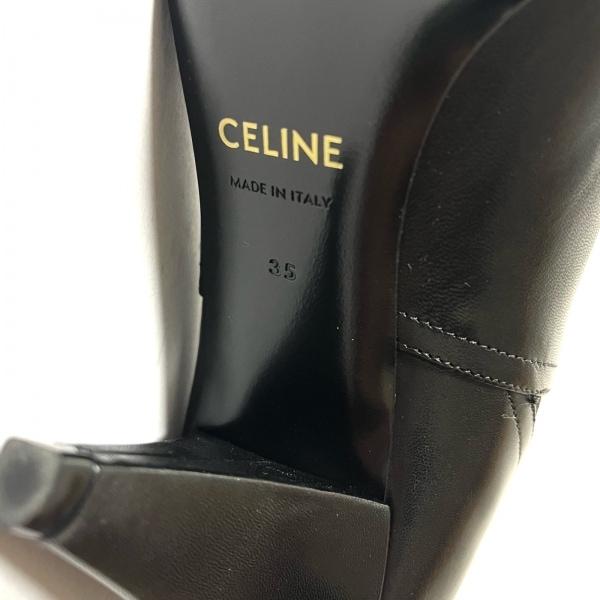 セリーヌ CELINE ショートブーツ 35 レディース - 黒 チェルシー/サイドゴア レザー  値下げ 20240407｜brandear｜06