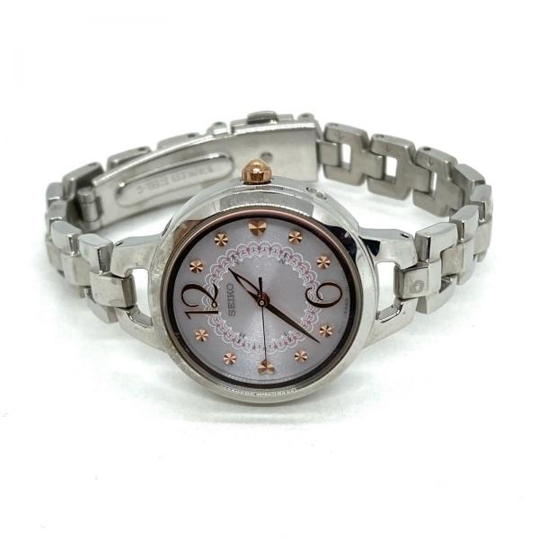 セイコー SEIKO 腕時計 美品 ティセ 3B51-0AR0 レディース ラメ/SS/電波 ライトグレー  値下げ 20240425｜brandear｜02