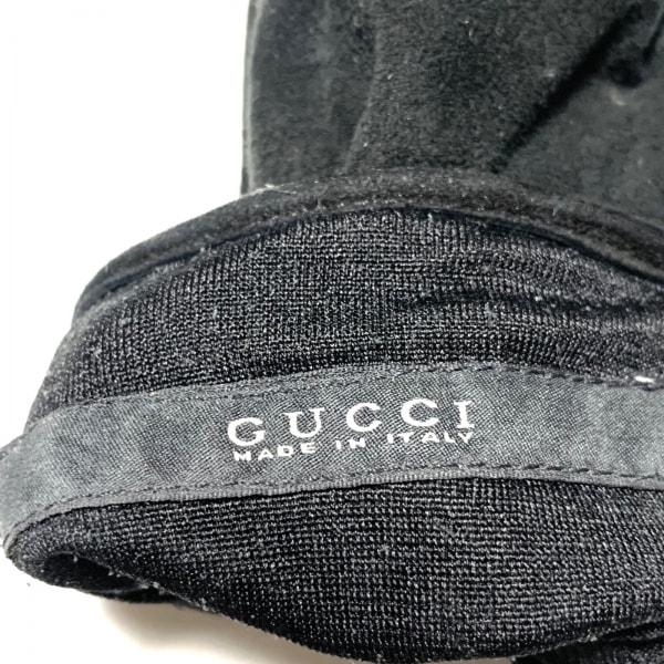 グッチ GUCCI 手袋 レディース - 黒 スエード 新着 20240228｜brandear｜04