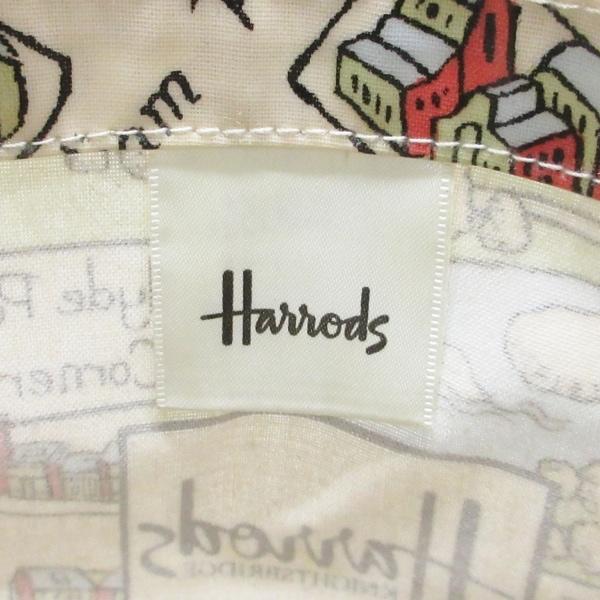 ハロッズ HARRODS トートバッグ - ベージュ×レッド×マルチ コーティングキャンバス 新着 20240325｜brandear｜08