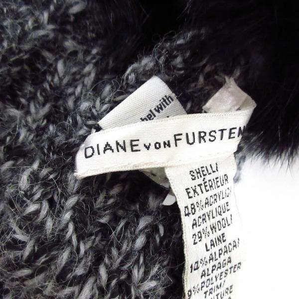 ダイアン・フォン・ファステンバーグ DIANE VON FURSTENBERG(DVF) マフラー - ダークグレー×黒 新着 20240310｜brandear｜02