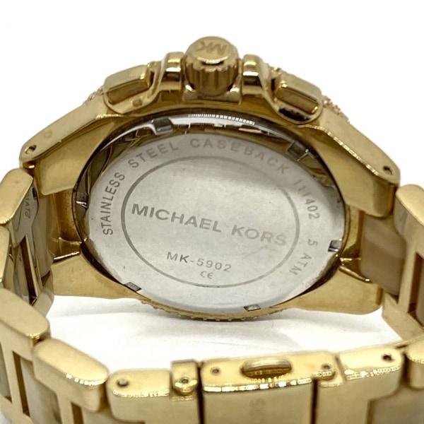 マイケルコース 腕時計 - MK-5902 レディース ラインストーンベゼル/クロノグラフ ゴールド   スペシャル特価 20240508｜brandear｜04