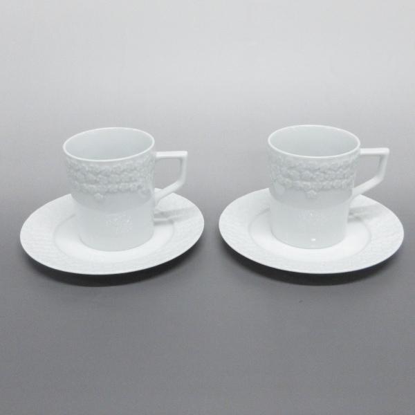 マイセン Meissen 食器 新品同様 - 白 カップ&ソーサー×2点/プレート×2点/フラワー(花) 陶器  値下げ 20240428｜brandear｜02