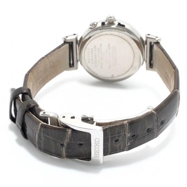 セイコー 腕時計 EXCELINE(エクセリーヌ) 1B25-OAMO レディース 型押し加工/電波 ホワイトシェル   スペシャル特価 20240502｜brandear｜03