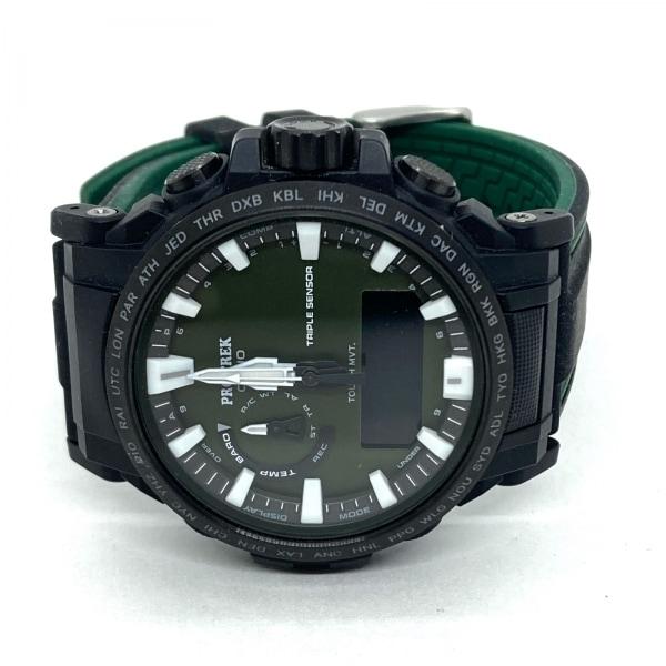 カシオ 腕時計 美品 プロトレッククライマーライン PRW-61Y メンズ タフソーラー/電波 グリーン   スペシャル特価 20240430｜brandear｜02