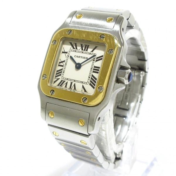 カルティエ Cartier 腕時計 サントスガルベSM W20012C4 レディース SS×K18YG アイボリー 新着 20240426｜brandear｜02